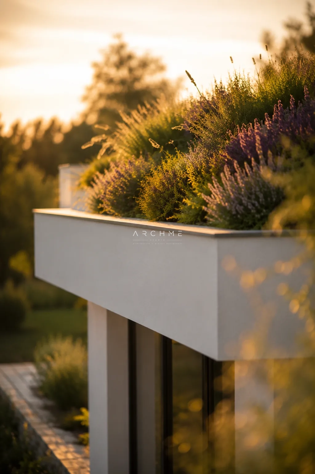 Растителността и покривът на Terra House